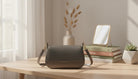 Taupe Leather Crossbody Bag - Charming Charlie