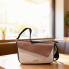 Colorblock Crossbody Handbag with Adjustable Strap - Charming Charlie