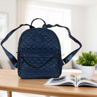 Alexis Bendel Navy Quilted Backpack - Charming Charlie