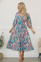 Pop of Paradise Turquoise Dress - Charming Charlie