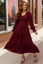 Burgundy Magic Maxi Dress - Charming Charlie