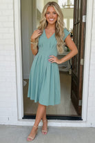 Sweet Sage Dream Midi Dress - Charming Charlie