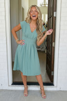 Sweet Sage Dream Midi Dress - Charming Charlie