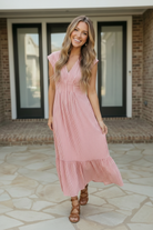 Sweet Stripe Tiered Maxi Dress in Red - Charming Charlie