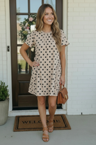 Spotted Something Sweet: Polka Dot Ruffle Mini Dress - Charming Charlie