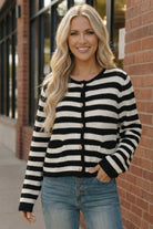 The Parisian Stripe Cardigan - Charming Charlie