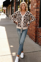 Leopard Love Lace-Up Cardigan - Charming Charlie
