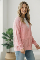 The Pink Daydream Netted Cardigan - Charming Charlie