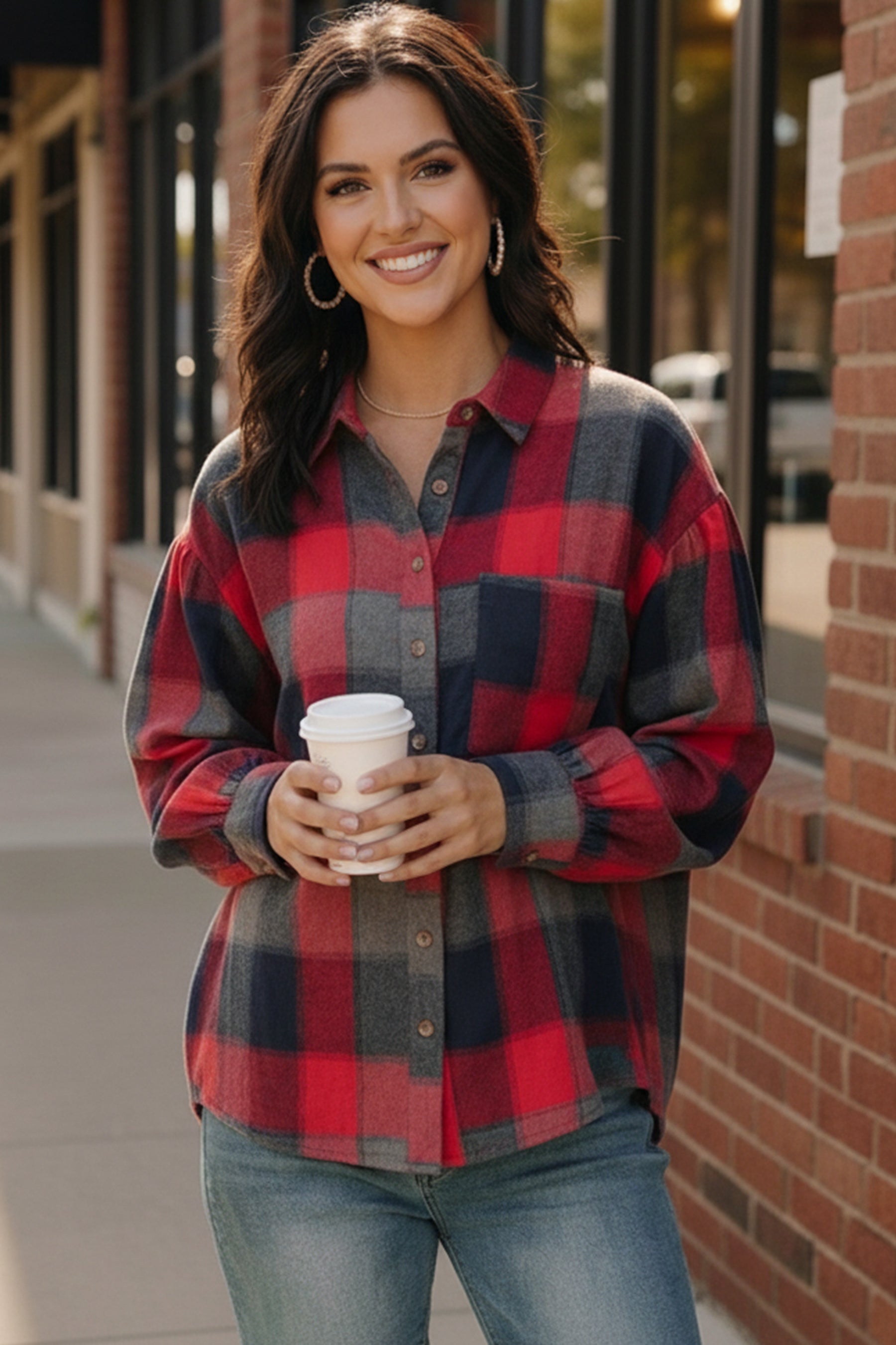 Lumberjack Love Flannel Button Down - Charming Charlie