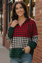 Holiday Cheer Check Hoodie - Charming Charlie