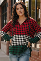 Holiday Cheer Check Hoodie - Charming Charlie