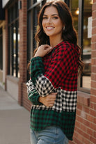 Holiday Cheer Check Hoodie - Charming Charlie