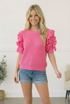 Flirty Flutter Sleeve Knit Top - Charming Charlie