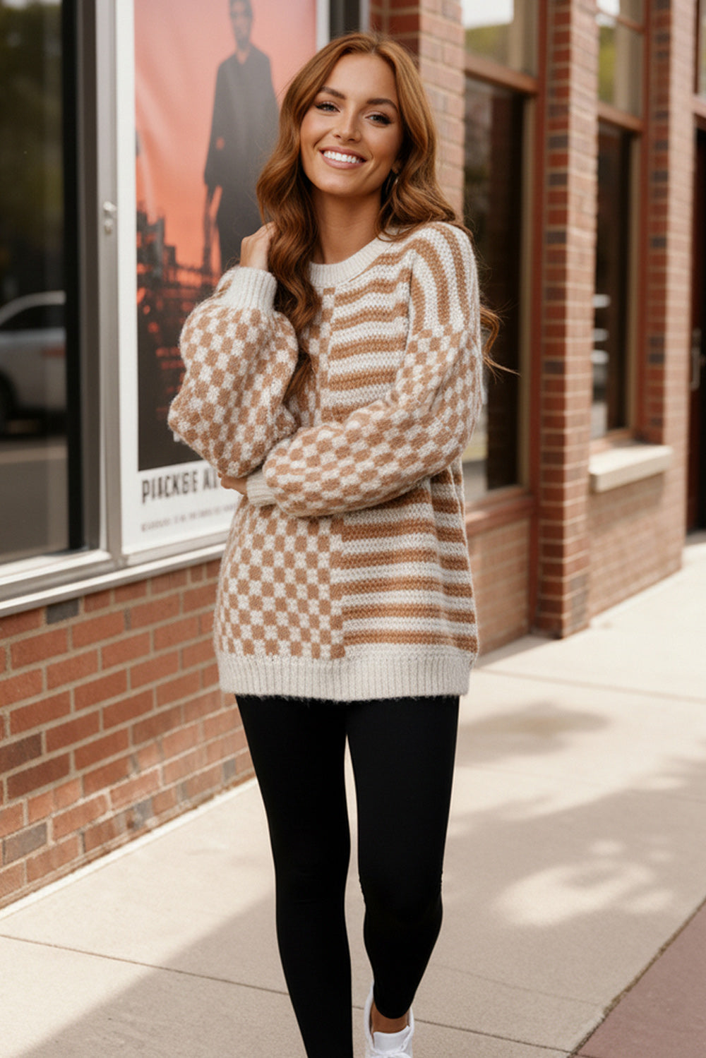 Cozy Crossroads Taupe Sweater - Charming Charlie