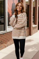 Cozy Crossroads Taupe Sweater - Charming Charlie