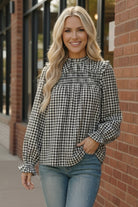 Wildwood Check White Smock - Charming Charlie