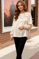 A Satin Daydream Blouse - Charming Charlie