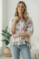 Home for the Weekend Floral Peplum Blouse - Charming Charlie