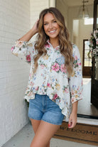 Home for the Weekend Floral Peplum Blouse - Charming Charlie