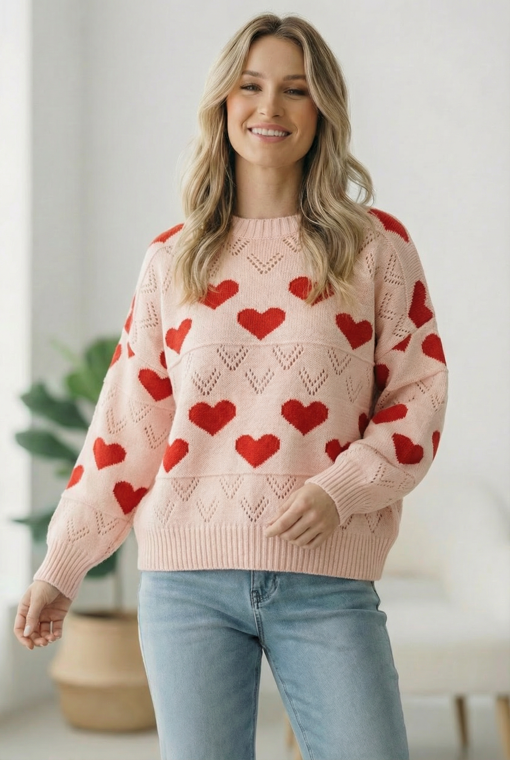 A Love Note Heart Sweater - Charming Charlie