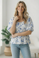 Sunday in Provence Peplum Blouse - Charming Charlie