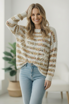 Daisy's for Days 3D Flower Long Sleeve Sweater - Charming Charlie