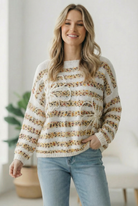 Daisy's for Days 3D Flower Long Sleeve Sweater - Charming Charlie
