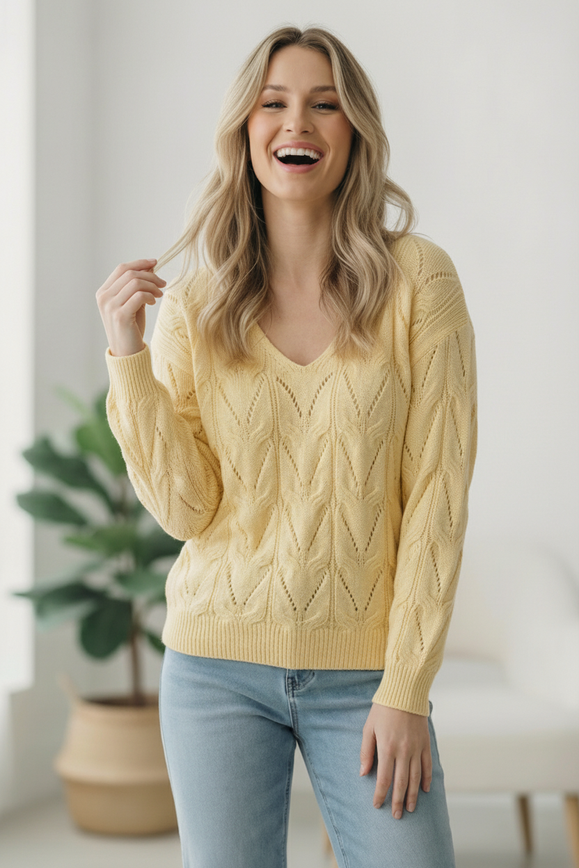 I'll Meet You at the Tennis Match Patterned Sweater - Charming Charlie