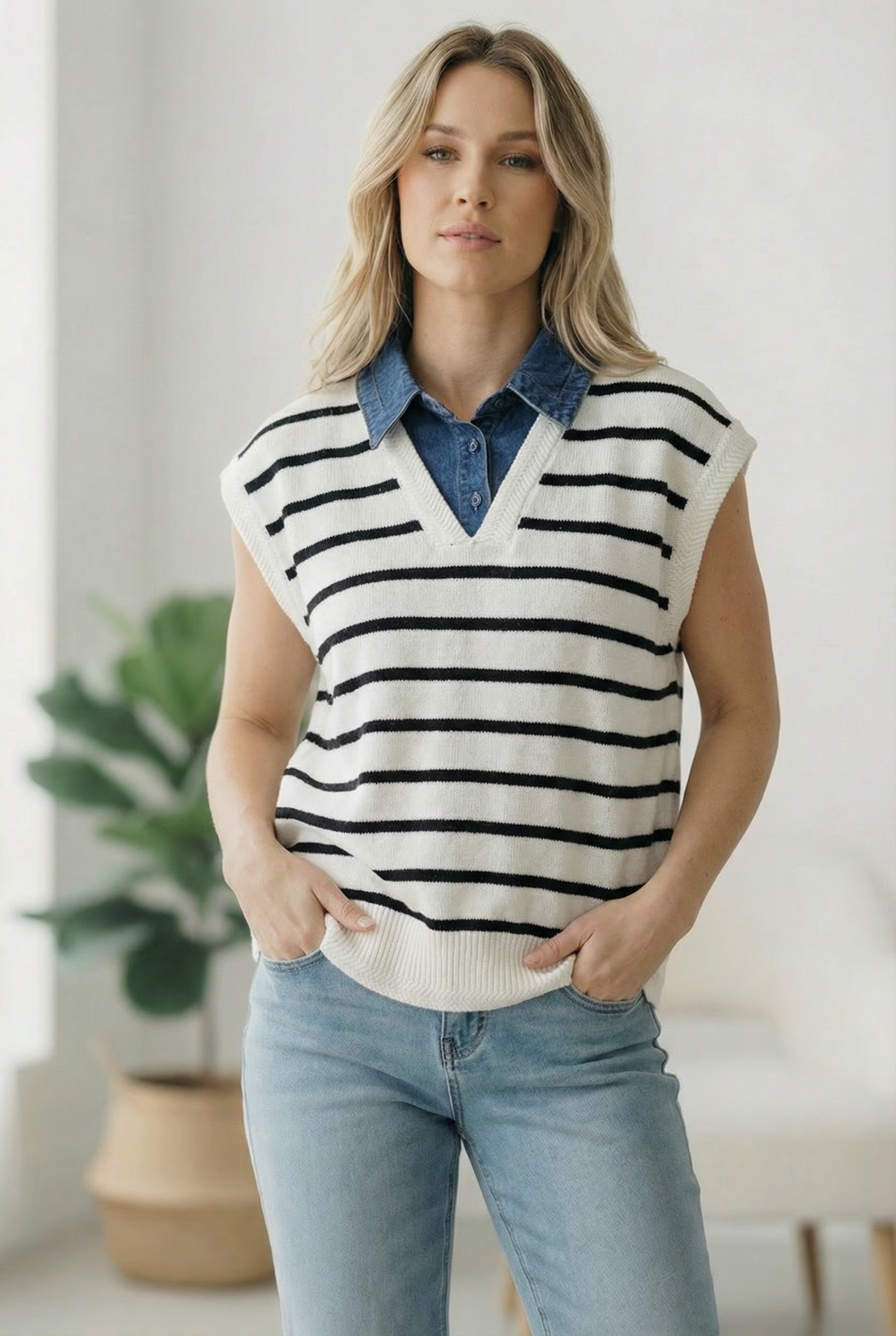With an Ocean View Sweater Vest - Charming Charlie