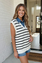 With an Ocean View Sweater Vest - Charming Charlie
