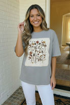 Wildflower Patch Oversized Graphic Tee - Charming Charlie