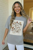 Wildflower Patch Oversized Graphic Tee - Charming Charlie