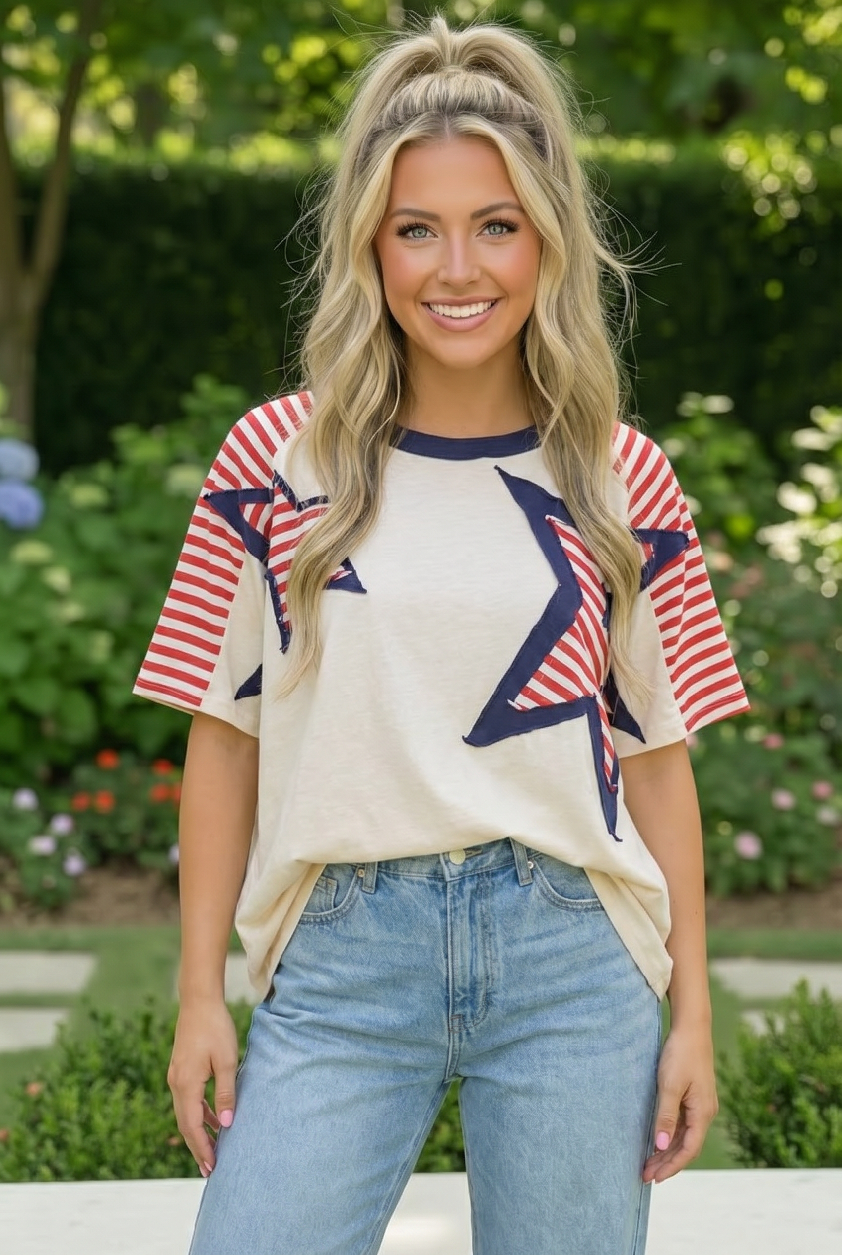 Stars and Stripes Forever Graphic Tee - Charming Charlie