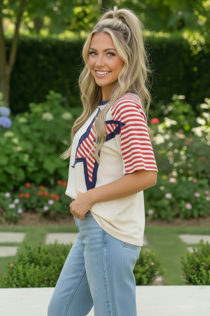 Stars and Stripes Forever Graphic Tee - Charming Charlie