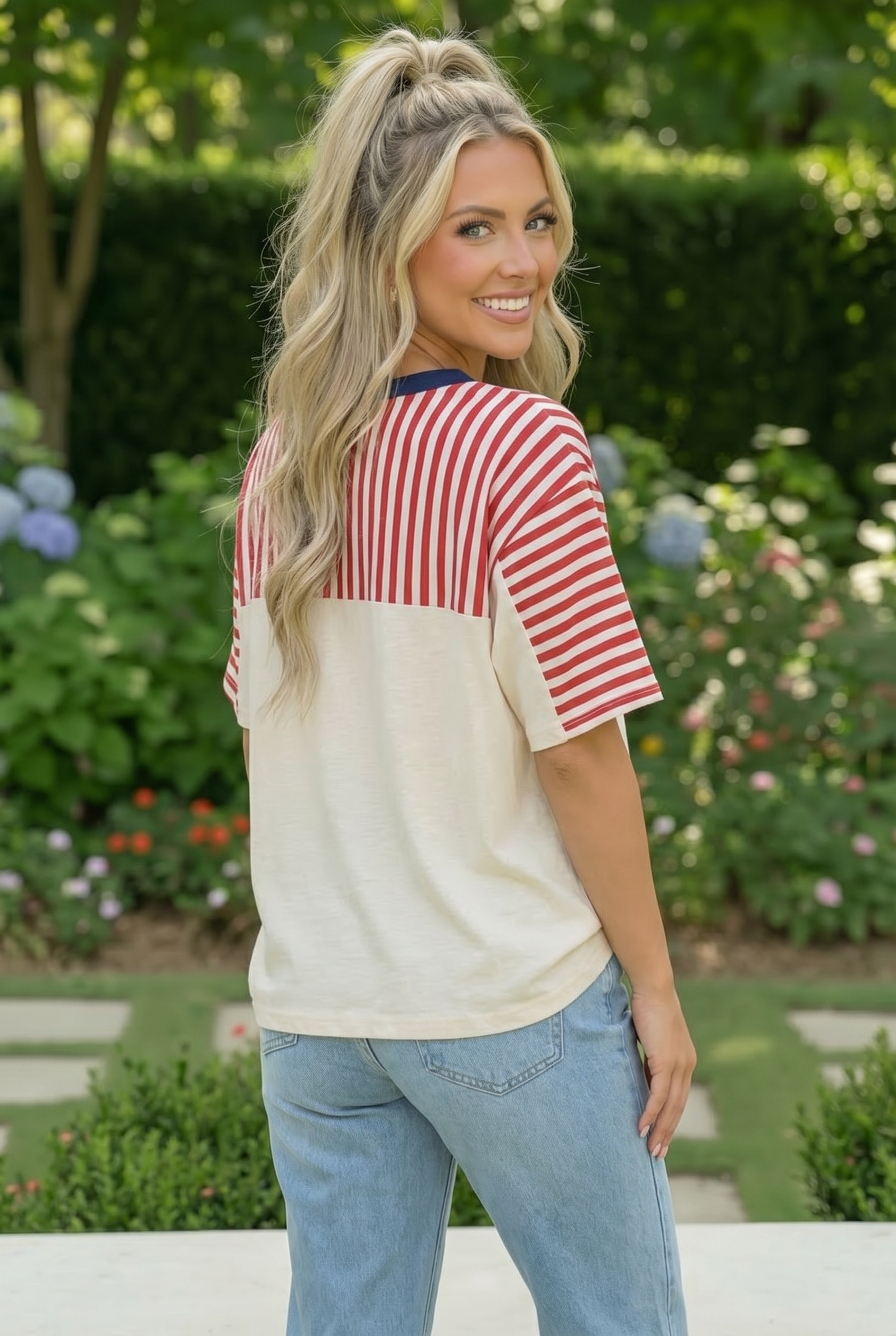 Stars and Stripes Forever Graphic Tee - Charming Charlie