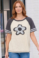 Retro Flower Power Baseball Tee - Charming Charlie