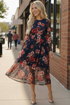 Rosy Romance Mesh Dress - Charming Charlie
