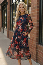 Rosy Romance Mesh Dress - Charming Charlie
