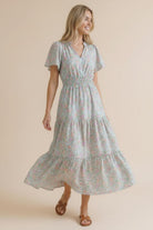 Summer in London Floral Midi Dress - Charming Charlie