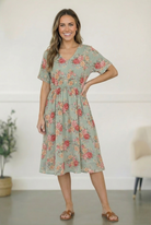 Spring at a Garden Wedding Midi Dress - Charming Charlie