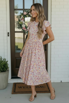 Flutter Into Spring Floral Midi Dress - Charming Charlie