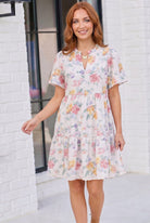 Blooming Beautifully Floral Tiered Mini Dress - Charming Charlie