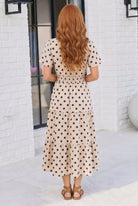 Spotted Something Sweet: Polka Dot Midi Dress - Charming Charlie