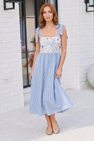 Wildflower Wishes Striped Midi Dress - Charming Charlie