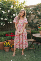 Bouquet of Tulips Pocketed Midi Dress - Charming Charlie