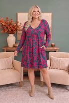 Blooming Beauty Long Sleeve Floral Dress - Charming Charlie