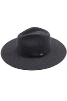 Heather Dark Gray C.C. Wool Felt Brim Hat is a must-have accessory for any fashion-forward individual. Made with high-quality wool felt, it is both stylish and functional. The brim provides excellent sun protection while the soft material keeps you warm in colder weather. Elevate your style with this timeless piece.