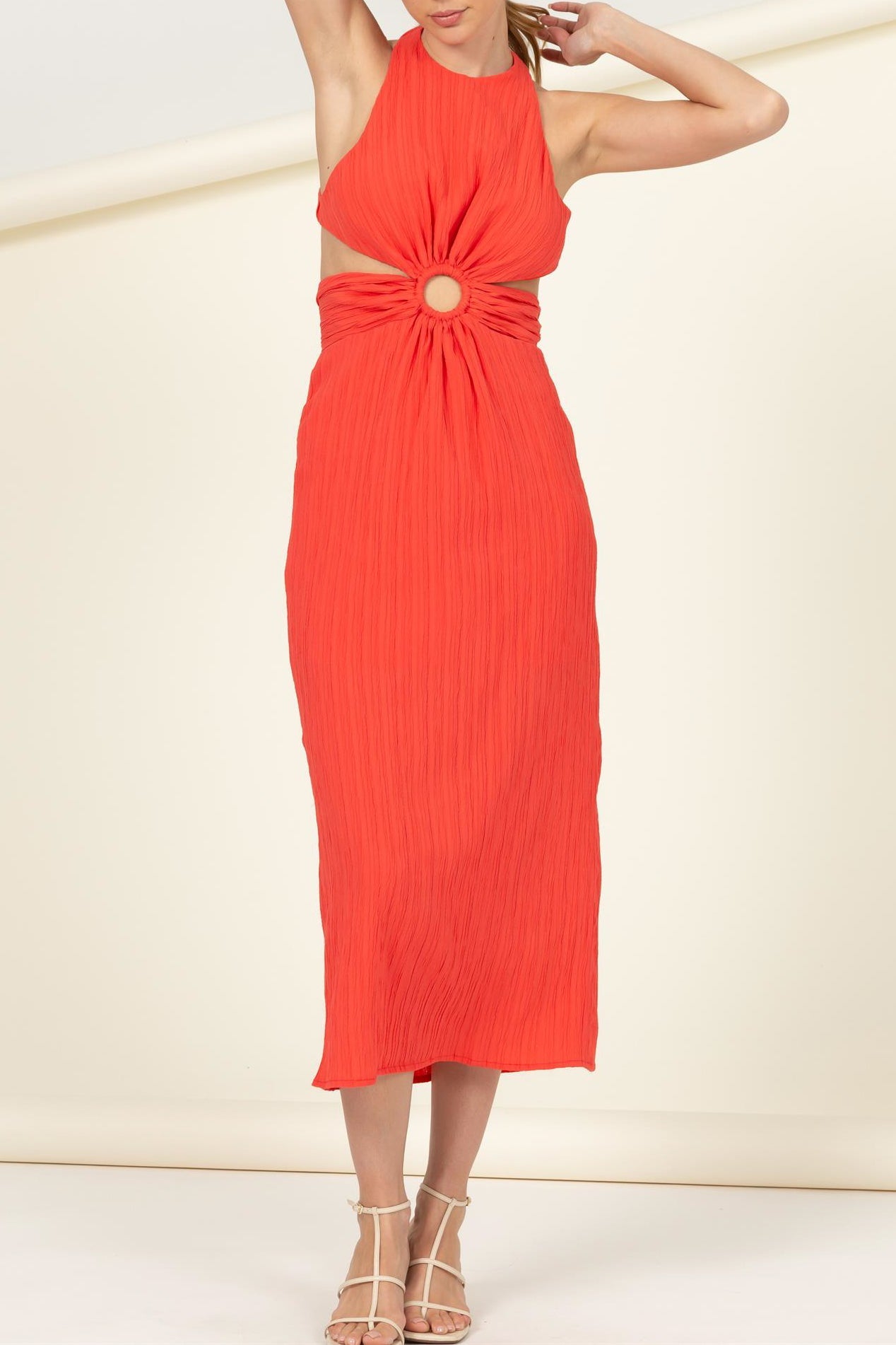 Sleeveless Key Hole Dress