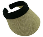 Metallic Straw Sun Visor - Charming Charlie