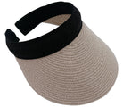 Metallic Straw Sun Visor - Charming Charlie